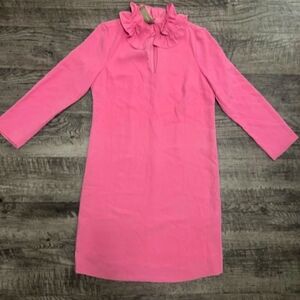 Pink Ruffled J Crew Dress
